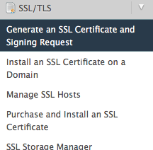 Generate the Certificate Signing Request